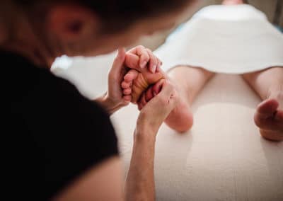 Massage des pieds et/ou jambes