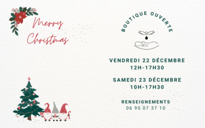 Horaires d’ouverture de la Boutique